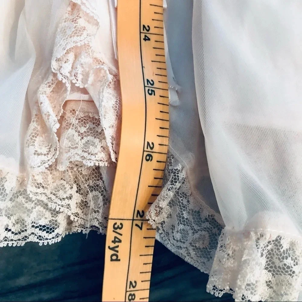 Vintage Odette Barsa Pint Nightie Satin Ribbon L